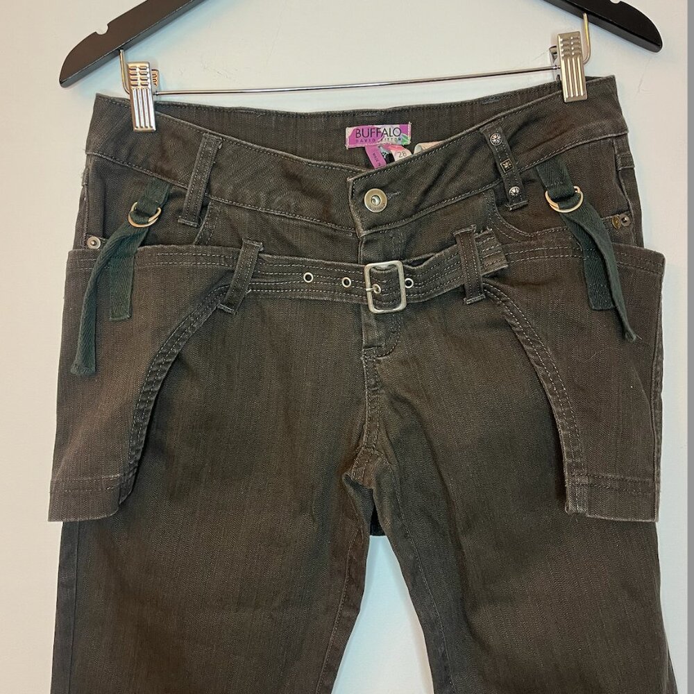 Vintage 2000s Buffalo Low-Rise Utility Denim Capris